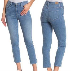 Paige Hoxton Crop Light Wash Denim Jeans Size 28